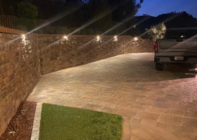 Landscape Lighting Hardscape Project