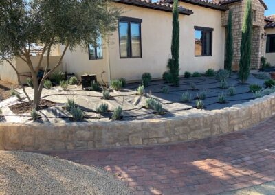 Retaining Wall Hardscape Installation