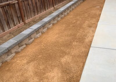 Retaining Wall with Top Cap